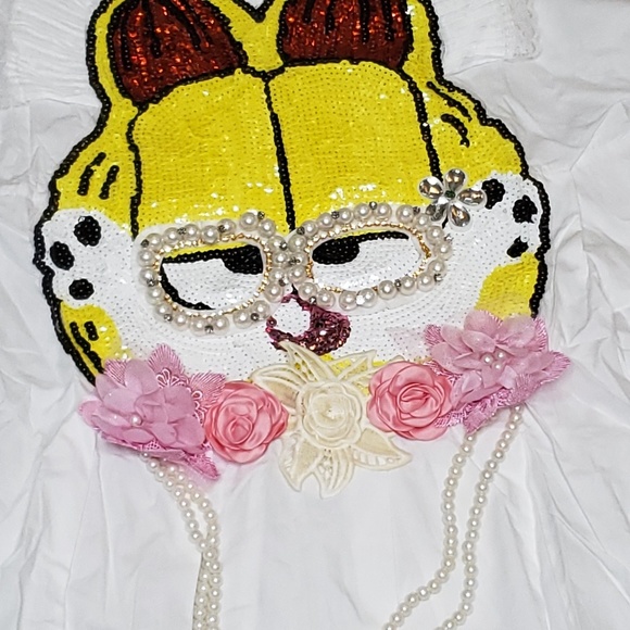 NWT Oversized Streetwear Shirt Dress Cat Design - Picture 3 of 6